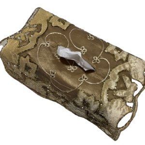 Hand Embroidered Decorative Tissue Box Cover